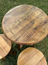 Load image into Gallery viewer, Barrel Stave Pub Table & Stools