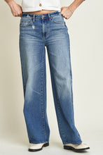 Load image into Gallery viewer, Madison Mid Rise Aged Bright Blue Worn