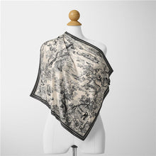 Load image into Gallery viewer, Small Exotic Toile Silk Scarf (+)