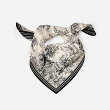 Load image into Gallery viewer, Small Exotic Toile Silk Scarf (+)