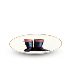 Load image into Gallery viewer, Wellington Riding Boot Bone China Salad Plate