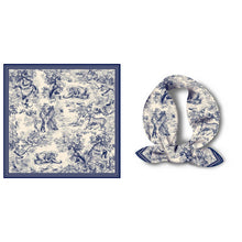 Load image into Gallery viewer, Small Exotic Toile Silk Scarf (+)