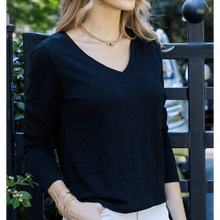 Load image into Gallery viewer, Vintage Low-Key V Long Sleeve (+)