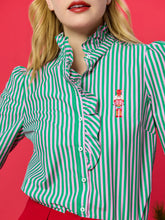 Load image into Gallery viewer, Nutcracker Ruffle Blouse