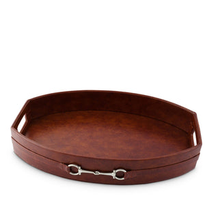 Equestrian Horse Bit Leather Tray