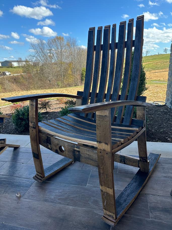 Bourbon Barrel Rocking Chair