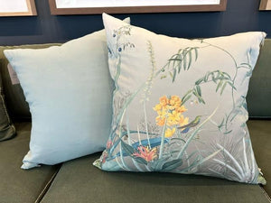 Blue Garden Pillow