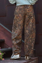 Load image into Gallery viewer, Paisley Print Barrel Leg Pants