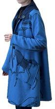 Load image into Gallery viewer, Blue Equestrian Reversible Coat