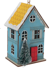 Load image into Gallery viewer, Snowy Day House Ornament