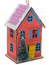 Load image into Gallery viewer, Snowy Day House Ornament