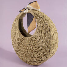 Load image into Gallery viewer, Round Woven Straw Bag