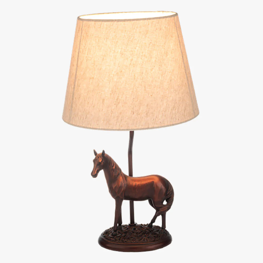 Rustic Horse Table Lamp
