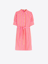 Load image into Gallery viewer, Pink Striped Shirt Dress