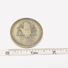 Load image into Gallery viewer, Devil&#39;s Eye Death YES/NO Decision Coin