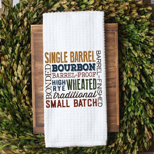 Bourbon Kitchen Towel, Dad Dish Towel, Tea Towel