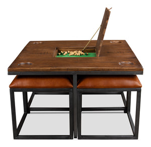 Low Game Table w/Nesting Stools