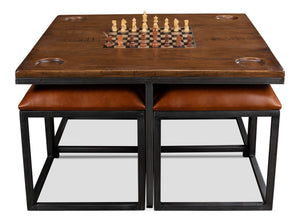 Low Game Table w/Nesting Stools