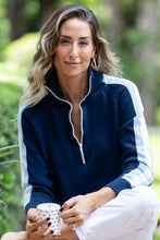 Load image into Gallery viewer, Striped Half Zip Sweater (+)