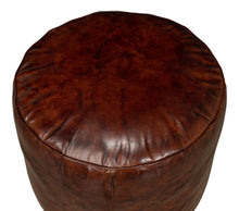 Load image into Gallery viewer, Soccerball Leather Stool