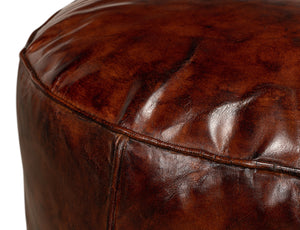 Soccerball Leather Stool