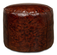 Load image into Gallery viewer, Soccerball Leather Stool