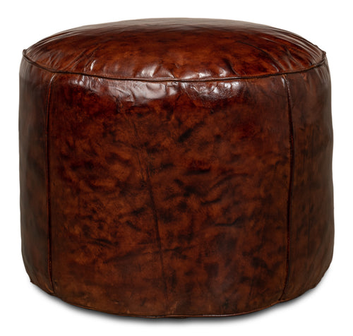 Soccerball Leather Stool