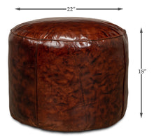 Load image into Gallery viewer, Soccerball Leather Stool