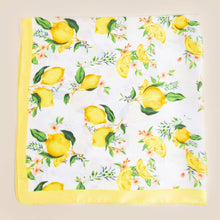 Load image into Gallery viewer, Lemons And Flowers Bandana Scarf