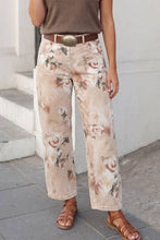 Load image into Gallery viewer, Retro Rose Floral Shift Jeans