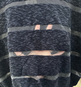 Whitecaps Sheer Stripe Long Sleeve