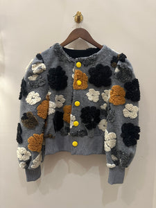 Floral Sweater Cardigan (+)