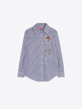 Load image into Gallery viewer, Embroidered Cat Button Up