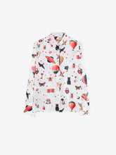 Load image into Gallery viewer, Cupid Print Silk Shirt