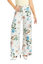 Load image into Gallery viewer, Floral Wide Leg Denim