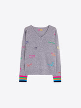 Load image into Gallery viewer, Embroidered Word Sweater