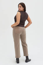 Load image into Gallery viewer, Addington Ankle Crop Mid Rise Jean, Brown Overdye