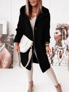 Hooded Cardigan Coat (+)