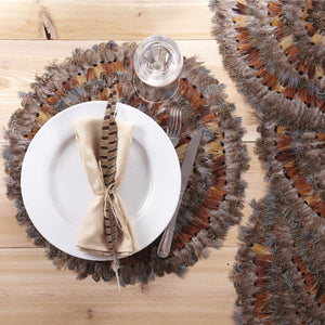 Pheasant Feather Decorative Mats