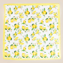 Load image into Gallery viewer, Lemons And Flowers Bandana Scarf