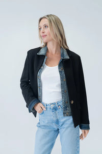 Clarissa Mixed Media Jacket (+)