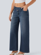 Load image into Gallery viewer, Asymmetric Low Rise Casual Jeans
