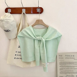 Knit Sweater Shawl (+)