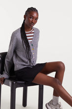 Load image into Gallery viewer, Button Pop Grey Cardigan