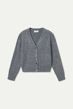 Load image into Gallery viewer, Button Pop Grey Cardigan