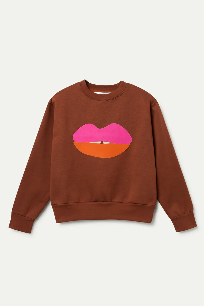 Lip Print Sweatshirt