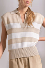Load image into Gallery viewer, Sleeveless Collared Sweater