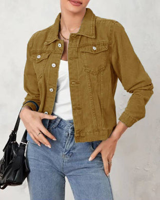 Classic Camel Denim Jacket