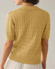 Load image into Gallery viewer, Lapel Twist Knit Top