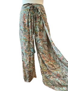 Paisley Faux Wrap Pant